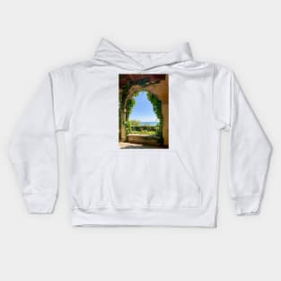 Ruins by the sea Kids Hoodie